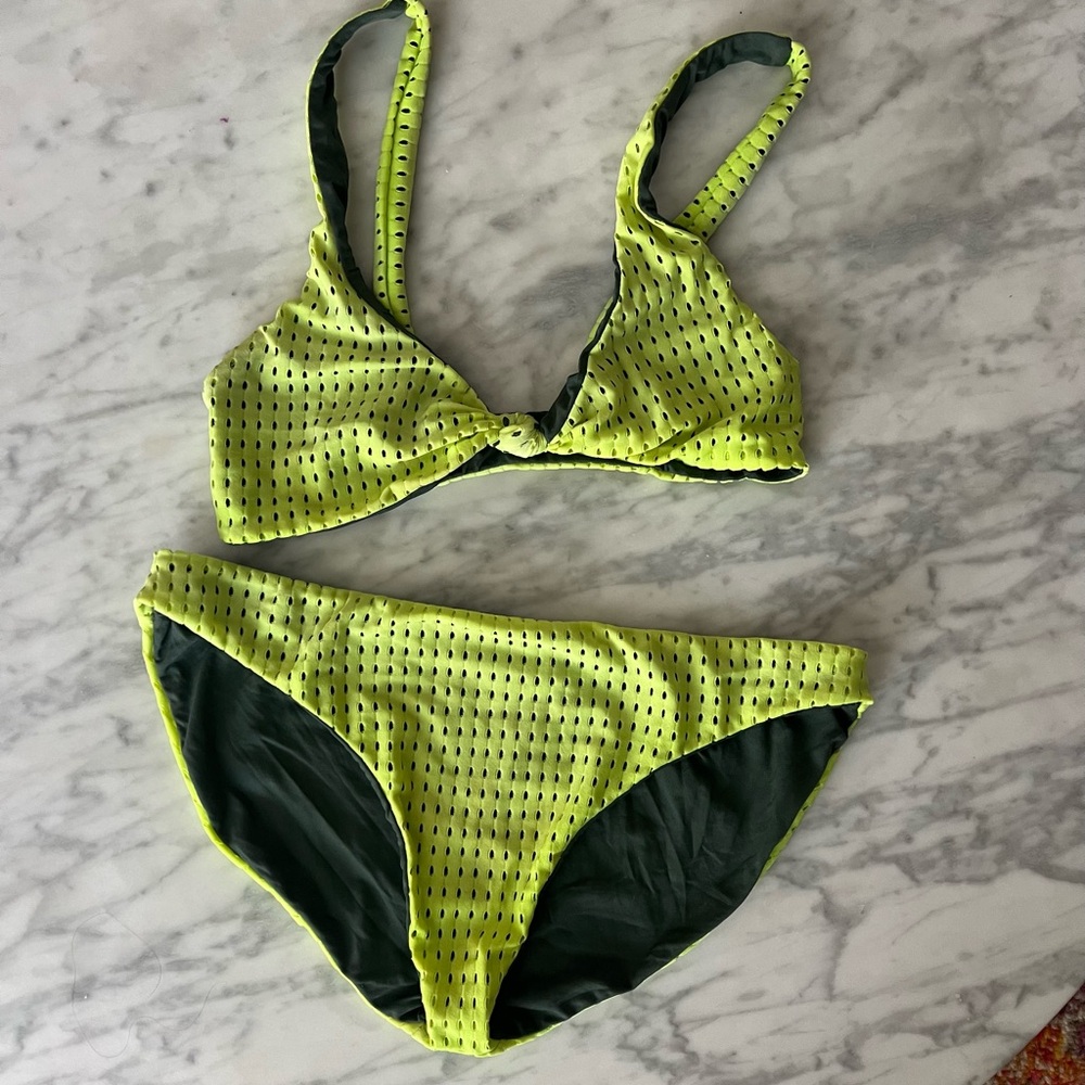 Acacia neon mesh bikini